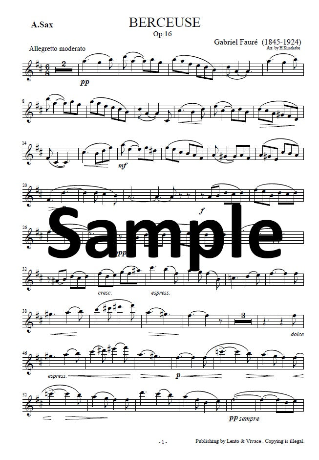 Fauré "Canción de cuna Op. 16"