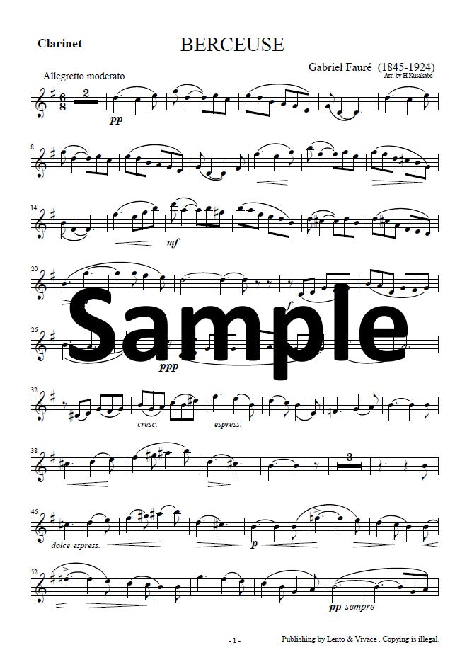 Fauré "Canción de cuna Op. 16"