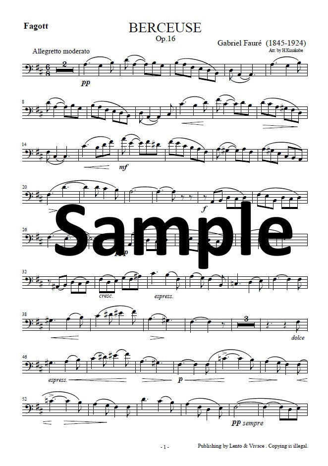 Fauré "Canción de cuna Op. 16"