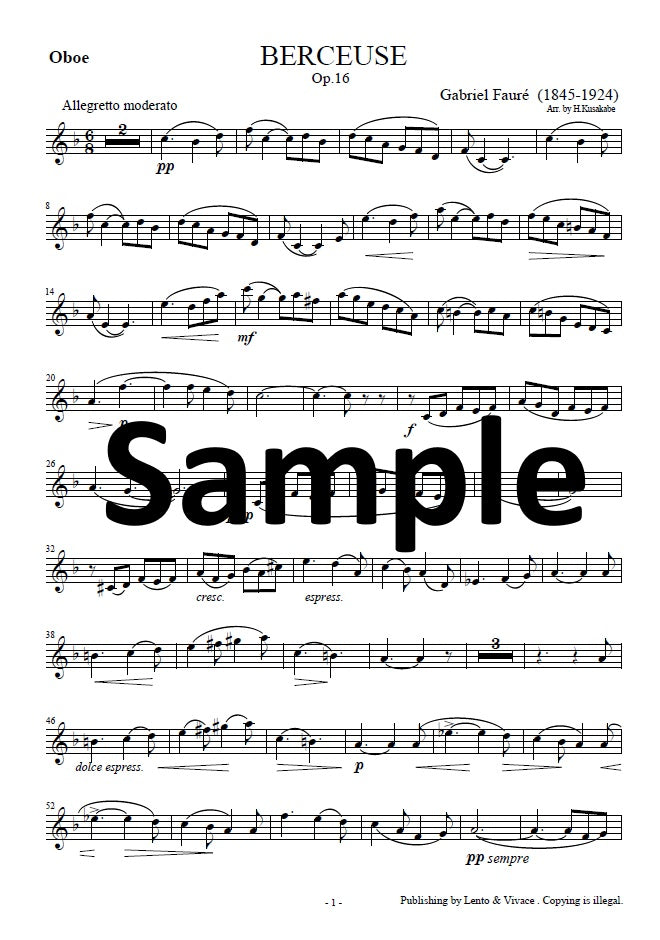 Fauré "Canción de cuna Op. 16"