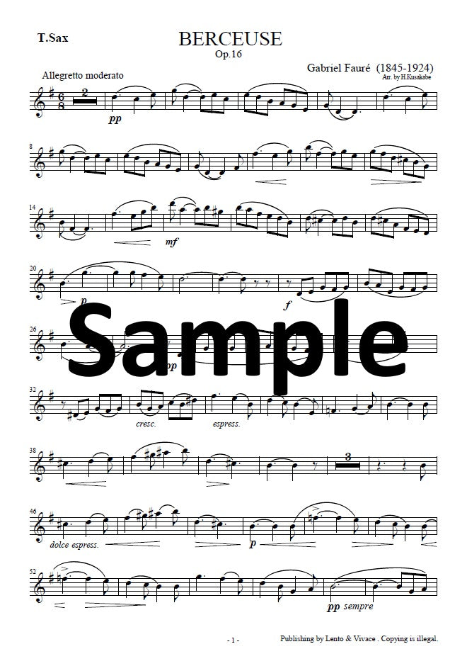 Fauré "Canción de cuna Op. 16"