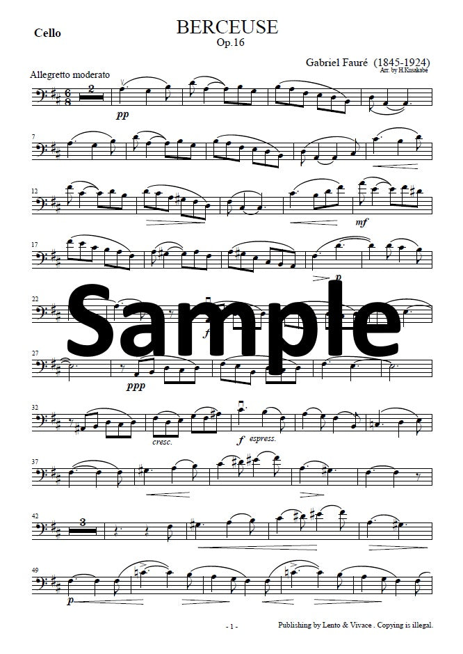 Fauré "Canción de cuna Op. 16"