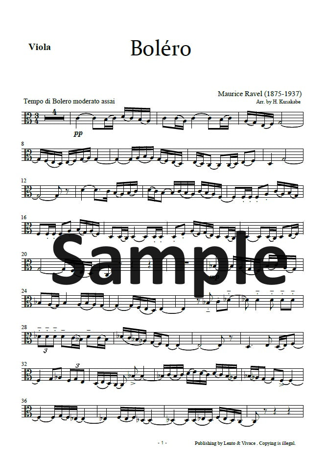 Ravel "Bolero" (excerpt version)