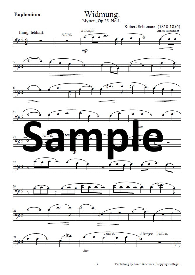 Schumann "Dedication" (from the song collection "Myrthe Flowers")