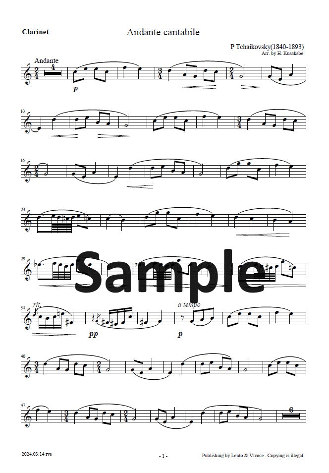 Tchaikovsky "Andante Cantabile"