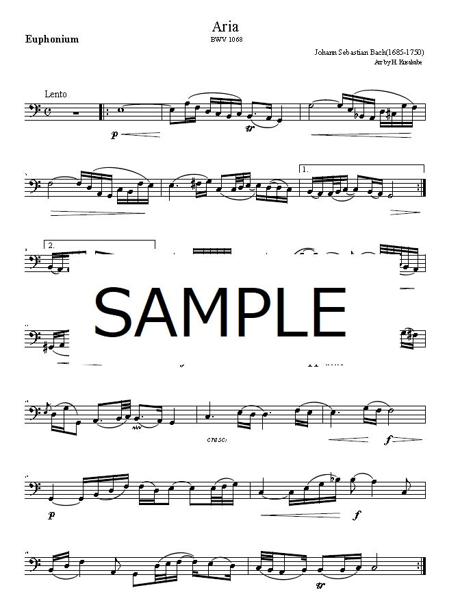 Bach "Aria sur la corde de sol" BWV1068
