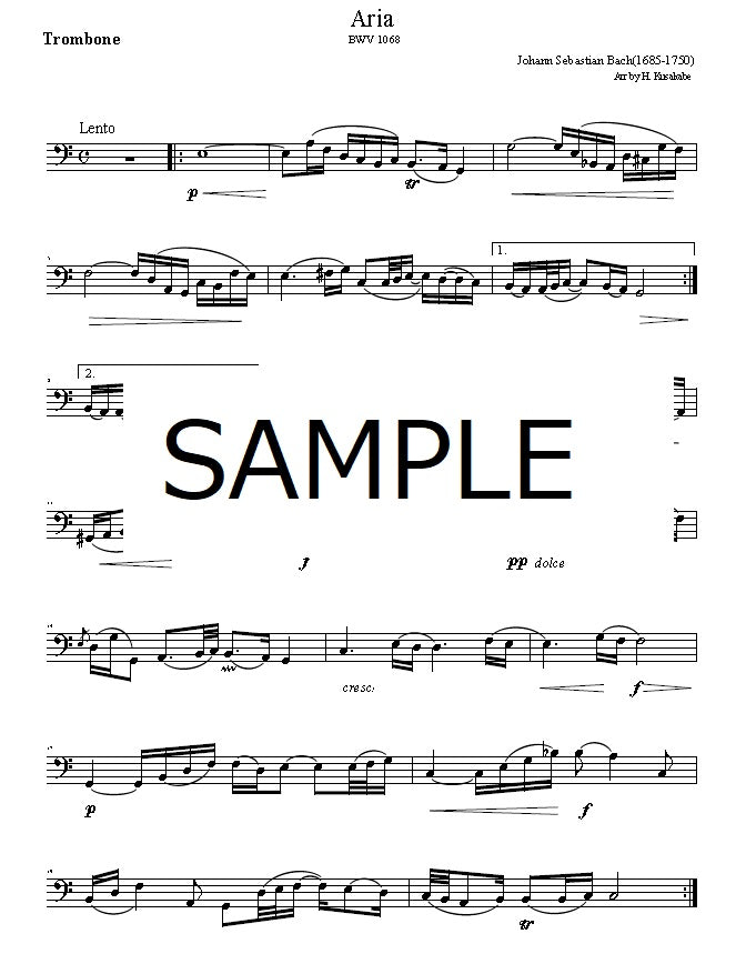 Bach "Aria sur la corde de sol" BWV1068