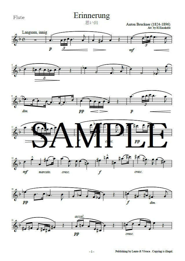 Bruckner "Erinnerungen"