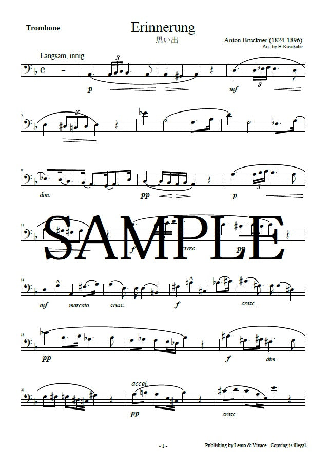 Bruckner "Erinnerungen"