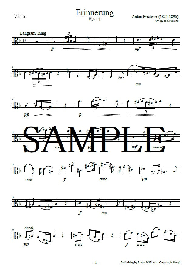 Bruckner "Erinnerungen"
