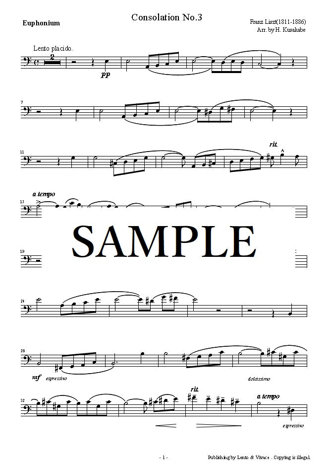 Liszt "Consolation n° 3 S172"
