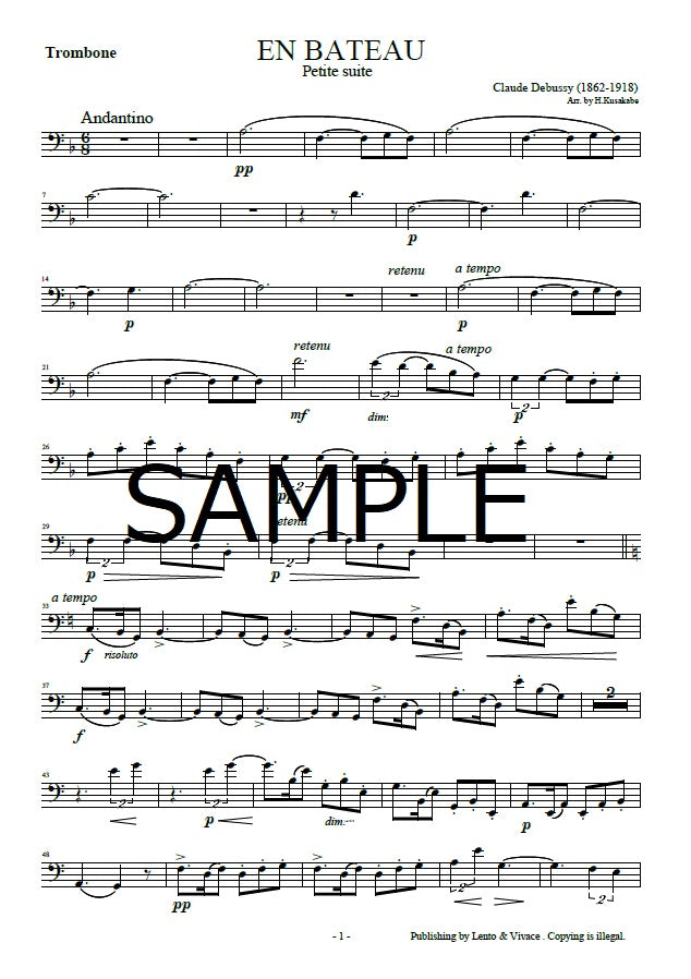 "On a small boat" from Debussy Petite Suite