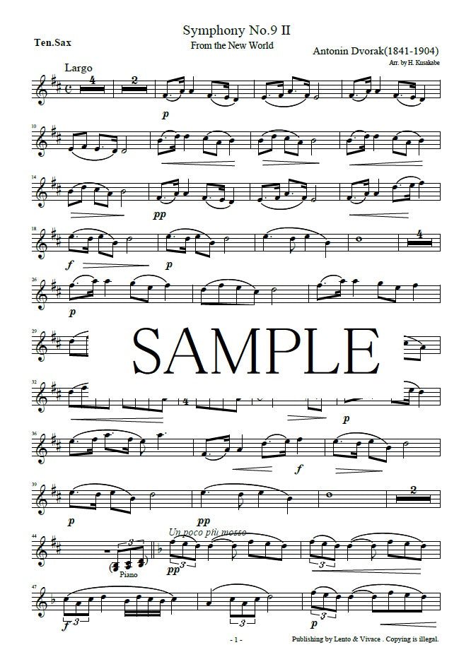 Dvorak Symphony No. 9 "From the New World" 2 movements