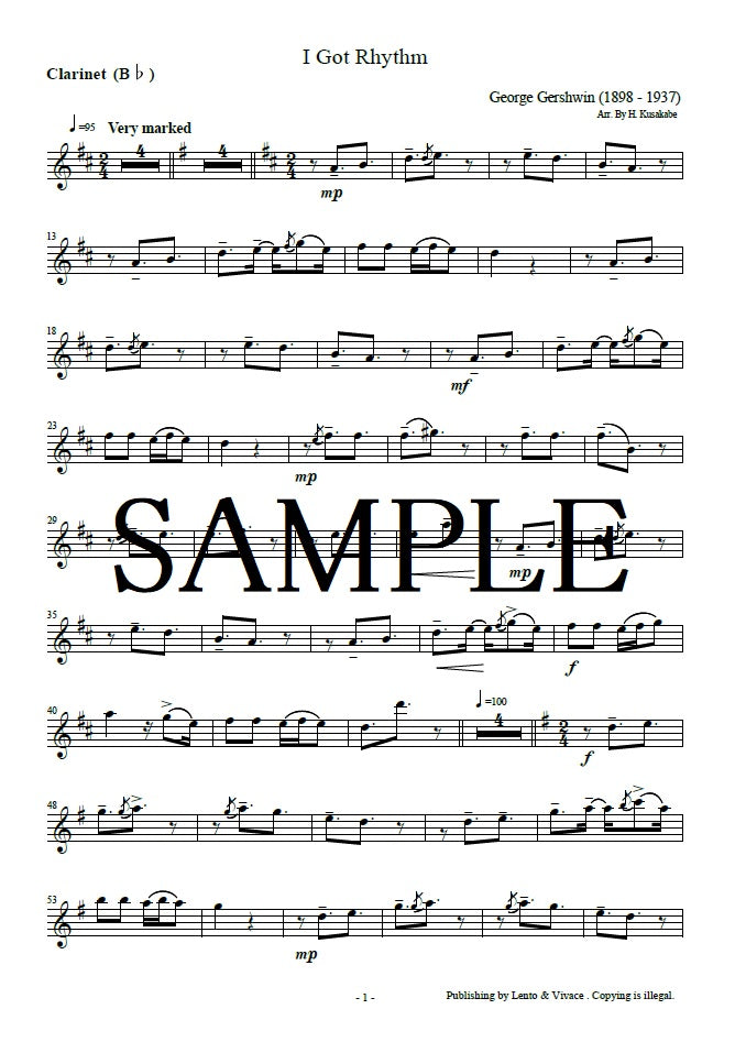 Gershwin "I Got Rhythm"