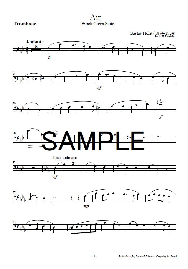 Holst "Air from Brook Green Suite"