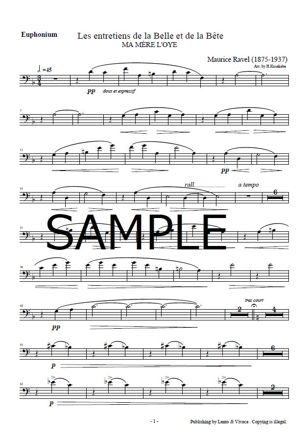 ラヴェル「マ・メール・ロワより第4曲 美女と野獣の対話」