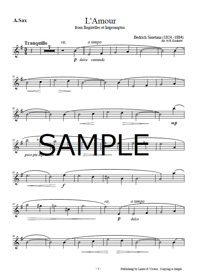 Smetana "Love (L'amour)" from Bagatelle and Impromptu