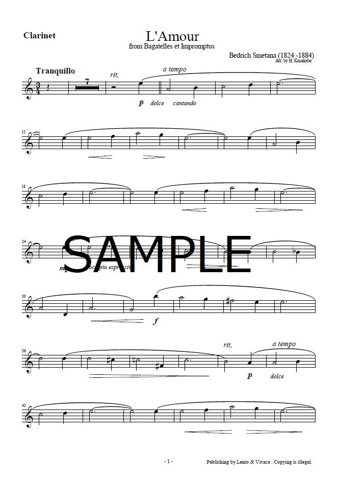 Smetana "Love (L'amour)" from Bagatelle and Impromptu
