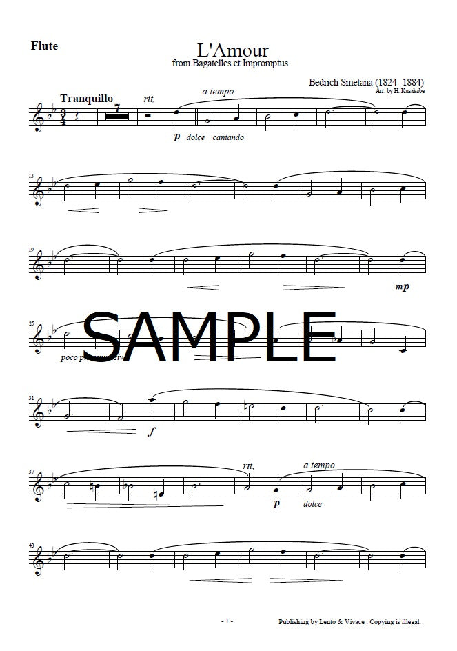 Smetana "Love (L'amour)" from Bagatelle and Impromptu