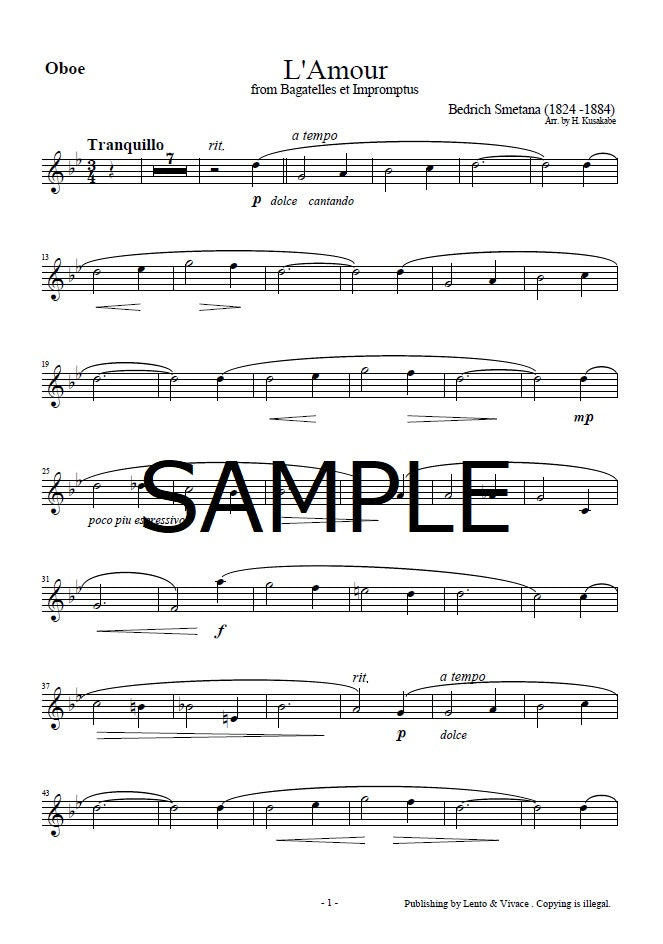 Smetana "Love (L'amour)" from Bagatelle and Impromptu