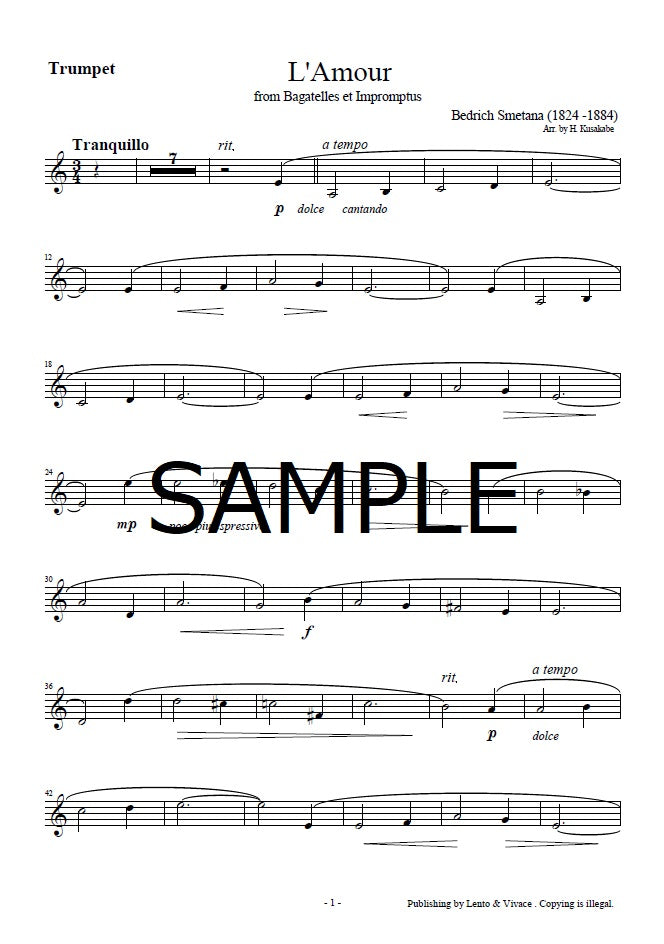 Smetana "Love (L'amour)" from Bagatelle and Impromptu