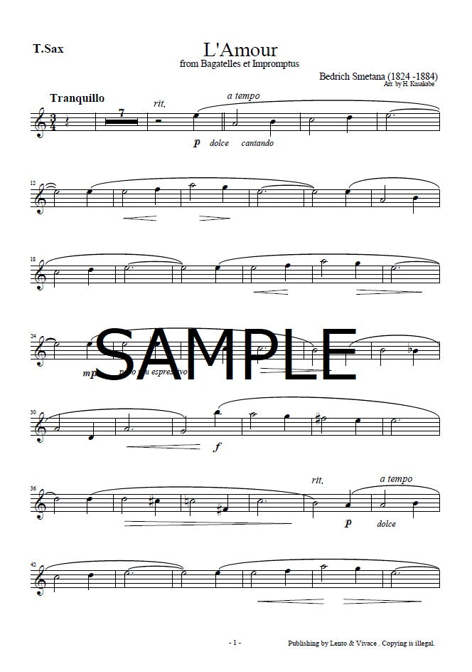 Smetana "Love (L'amour)" from Bagatelle and Impromptu