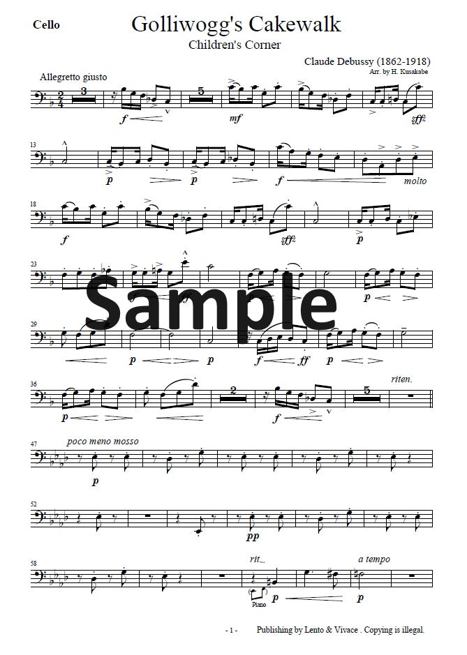 Debussy  "Golliwogg's Cakewalk" 