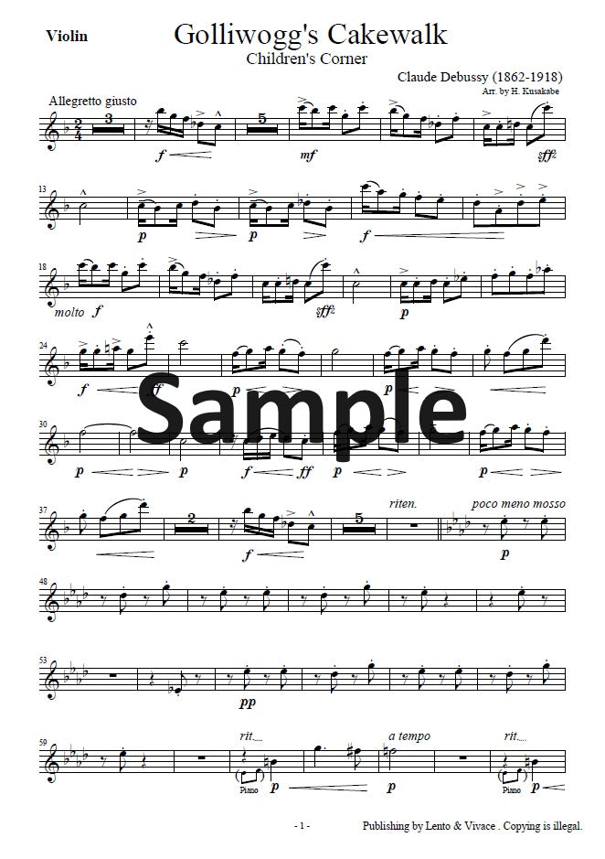 Debussy  "Golliwogg's Cakewalk" 