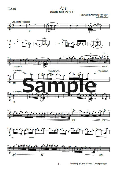 Grieg „Arie (aus der Holberg Suite)“ Op.40 - 4