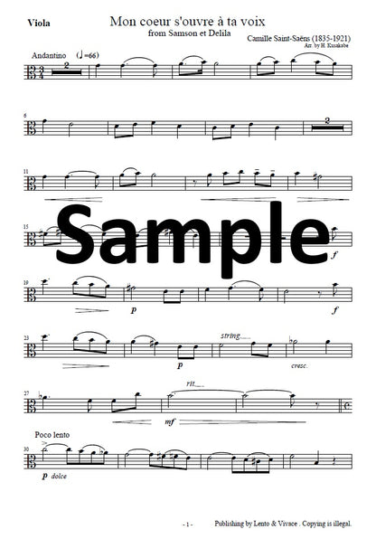 Saint-Saëns "Your voice opens my heart - from the opera Samson and Delilah"