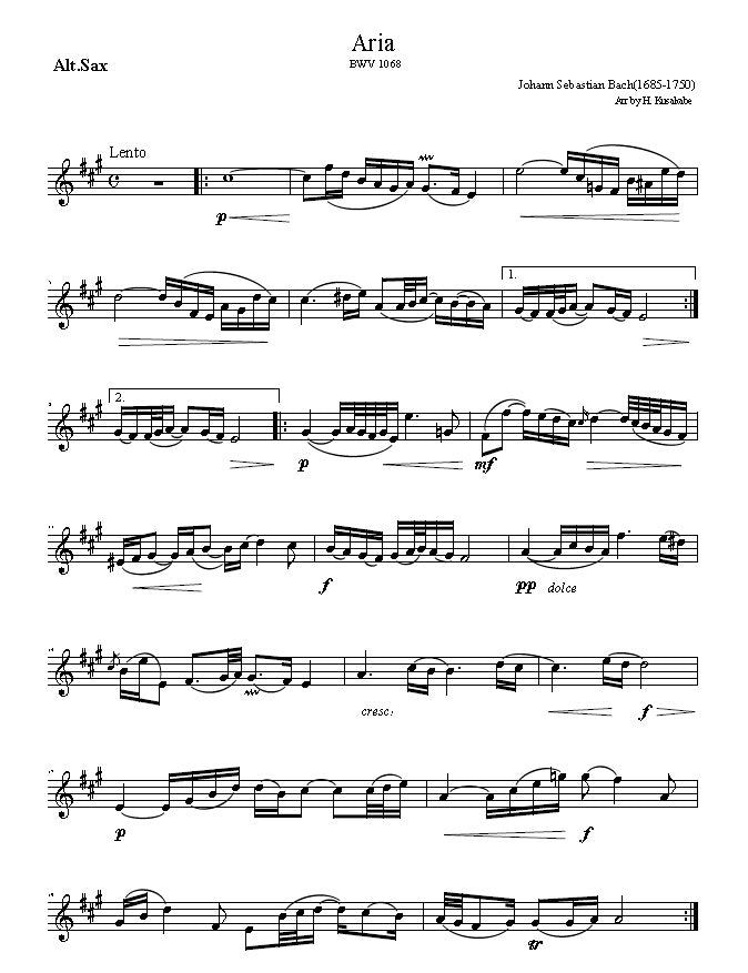 Bach "Aria para la cuerda de sol" BWV1068