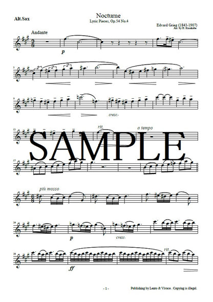 Grieg Lyrical Ditto Collection "Nocturne" Op.54 - 4