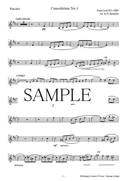 Liszt "Consolation No. 3 S172"