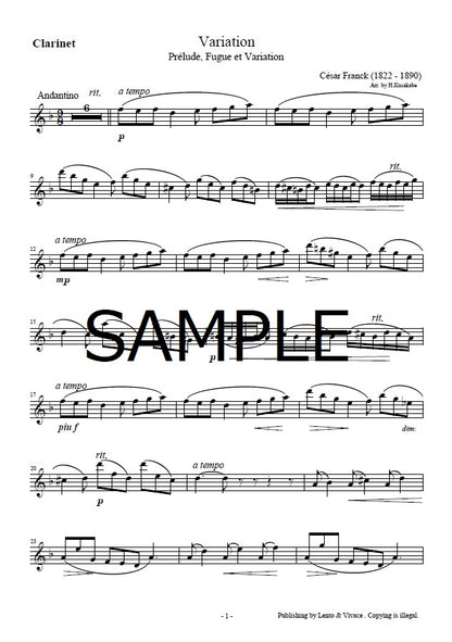 Franck „Variationen“ (aus Präludium, Fuge und Variationen)