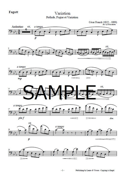 Franck „Variationen“ (aus Präludium, Fuge und Variationen)