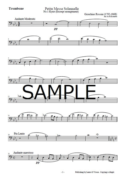 Rossini "Petite messe solennelle No.1 Kyrie (Excerpt arrangement)"