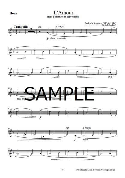 Smetana "Love (L'amour)" from Bagatelle and Impromptu