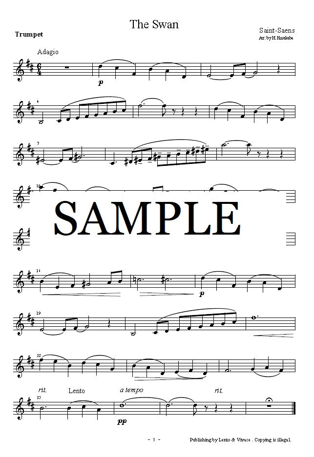 サンサーンス 「白鳥  Le cygne 」