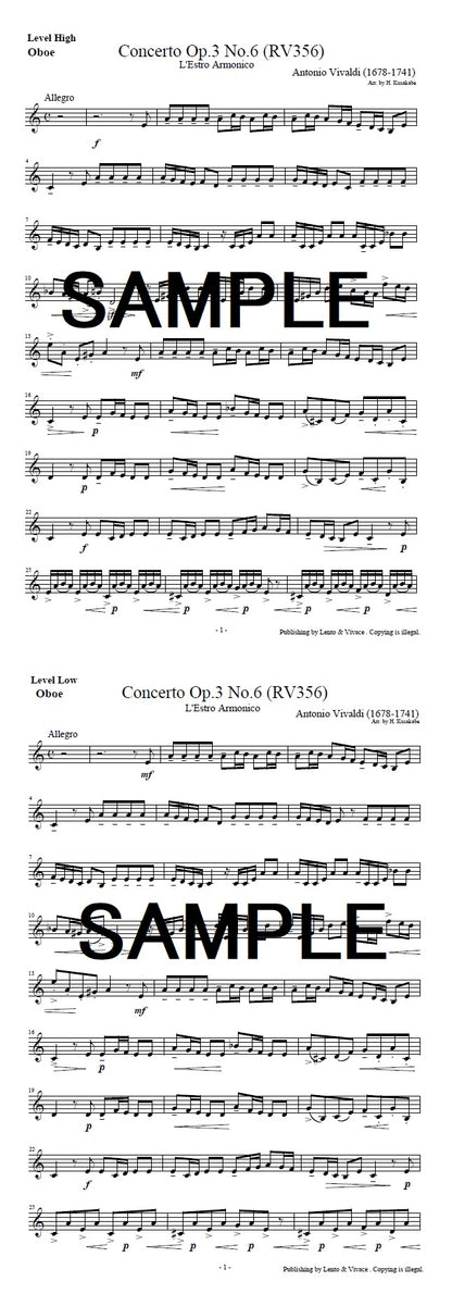 Antonio Vivaldi "Concierto en la menor, L'estro Armonic Op.3 No. 6"