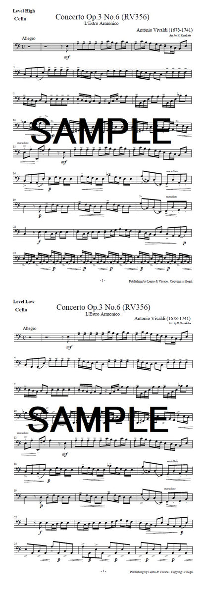 Antonio Vivaldi "Concerto in A Minor, L'estro Armonic Op.3 No. 6"